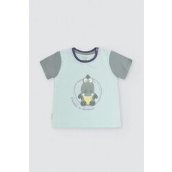 25576 Conjunto bebé camiseta manga corta algodón y culetín con tirantes Crocodino YSABEL MORA. ROPA PARA BEBES ,PREMAMA Y