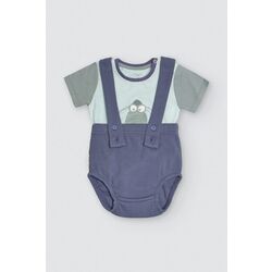 25576 Conjunto bebé camiseta manga corta algodón y culetín con tirantes Crocodino YSABEL MORA. ROPA PARA BEBES ,PREMAMA Y