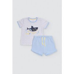 25582 Conjunto bebé camiseta manga corta de rayas y short YSABEL MORA. ROPA PARA BEBES ,PREMAMA Y COLEGIAL - DE 0 5 AÑOS