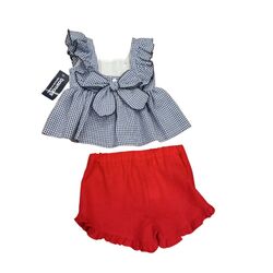 25034/25033 CONJUNTO DE BLUSA CON PANTALON CORTO. ROPA PARA BEBES ,PREMAMA Y COLEGIAL - DE 0 5 AÑOS INFANTIL VERANO NIÑA