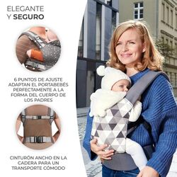 Mochila Portabebé NINO. PUERICULTURA Y COMPLEMENTOS PARA BEBES - PORTEO LACTANCIA MOCHILAS PORTABEBE FULARES . Color GRIS . 