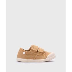 S1033-093 Loneta  velcro barefoot mostaza  Igor. ZAPATOS PARA BEBE - ZAPATILLAS DE LONETAS CALZADO NIÑO NIÑA . CALZADO 20. Color