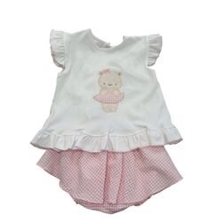 30995 CONJUNTO DE DOS PIEZAS BEBE  NIÑA TONY. ROPA PARA BEBES ,PREMAMA Y COLEGIAL - DE 0 5 AÑOS INFANTIL VERANO NIÑA Conjuntos .