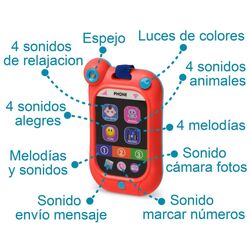 3239 Juguete teléfono móvil musical KIOKIDS. JUGUETES PARA BEBE - PRIMEROS . Color 0. 