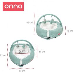 NIDO VERDE ONNA. PUERICULTURA Y COMPLEMENTOS PARA BEBES - PORTEO LACTANCIA ALMOHADA DE MOBILIARIO DECORACION . Color Verde. 