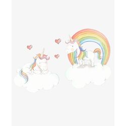 SDCVINUNIC001 VINILO - Twin Unicorn ACCOMS. MOBILIARIO Y DECORACION PARA BEBE - . Color 0. 