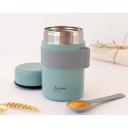02728 TERMO 500ML KIOKIDS. PUERICULTURA Y COMPLEMENTOS PARA BEBES - COMIDA TERMOS RECIPIENTES . Color Azul. 