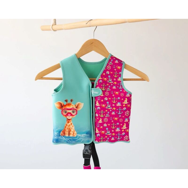 5123 RED CHALECO NEOPRENO FUCSIA 12-24 MESES KIOKIDS. ROPA PARA BEBES ,PREMAMA Y COLEGIAL - DE 0 5 AÑOS INFANTIL VERANO NIÑO