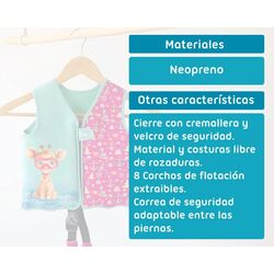5123 RED CHALECO NEOPRENO FUCSIA 12-24 MESES KIOKIDS. ROPA PARA BEBES ,PREMAMA Y COLEGIAL - DE 0 5 AÑOS INFANTIL VERANO NIÑO