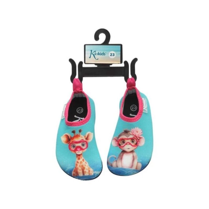 573 ESCARPIN ZAPATO ACUATICO  AQUASOCKER SALVIA KIOKIDS. ZAPATOS PARA BEBE - CHANCLAS Y CANGREJERAS . CALZADO 21. 