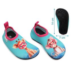 573 ESCARPIN ZAPATO ACUATICO  AQUASOCKER SALVIA KIOKIDS. ZAPATOS PARA BEBE - CHANCLAS Y CANGREJERAS . CALZADO 21. 