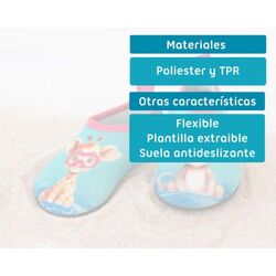 573 ESCARPIN ZAPATO ACUATICO  AQUASOCKER SALVIA KIOKIDS. ZAPATOS PARA BEBE - CHANCLAS Y CANGREJERAS . CALZADO 21. 