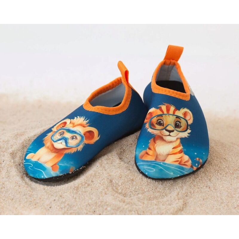 573 ESCARPIN ZAPATO ACUATICO  AQUASOCKER AZUL MARINO KIOKIDS. ZAPATOS PARA BEBE - CHANCLAS Y CANGREJERAS ROPA BEBES ,PREMAMA
