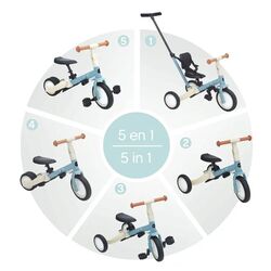 TR007G GREY Triciclo multifunción Gyro de 1 a 5 años Olmitos. JUGUETES PARA BEBE - TRICICLOS Y MOTOS DE . Color GRIS . 