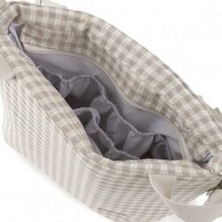 54406  BOLSO TALEGA VICKY BEIGE 12x40x35 CM CAMBRASS. COCHECITOS-CARRICOCHES PARA BEBE SACOS Y TEXTILES BOLSOS ,TALEGAS MALETAS