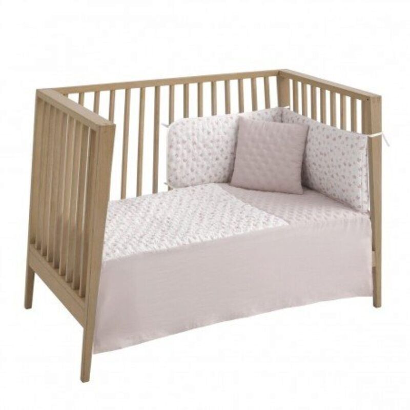 54986 JGO 2 PCS.COLCHA I-V. CUNA 60 BRANCH ROSA 60x120x3 CM CAMBRASS. MOBILIARIO Y DECORACION PARA BEBE - ROPA CUNA MINICUNA