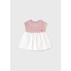 1849 Vestido combinado Mayoral. ROPA PARA BEBES ,PREMAMA Y COLEGIAL - DE 0 5 AÑOS INFANTIL VERANO RECIEN NACIDO MAYORAL 0-1 55