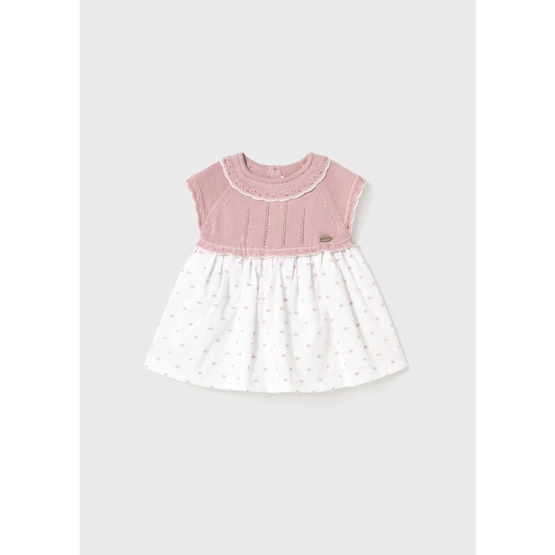 1849 Vestido combinado Mayoral. ROPA PARA BEBES ,PREMAMA Y COLEGIAL - DE 0 5 AÑOS INFANTIL VERANO RECIEN NACIDO MAYORAL 0-1 55