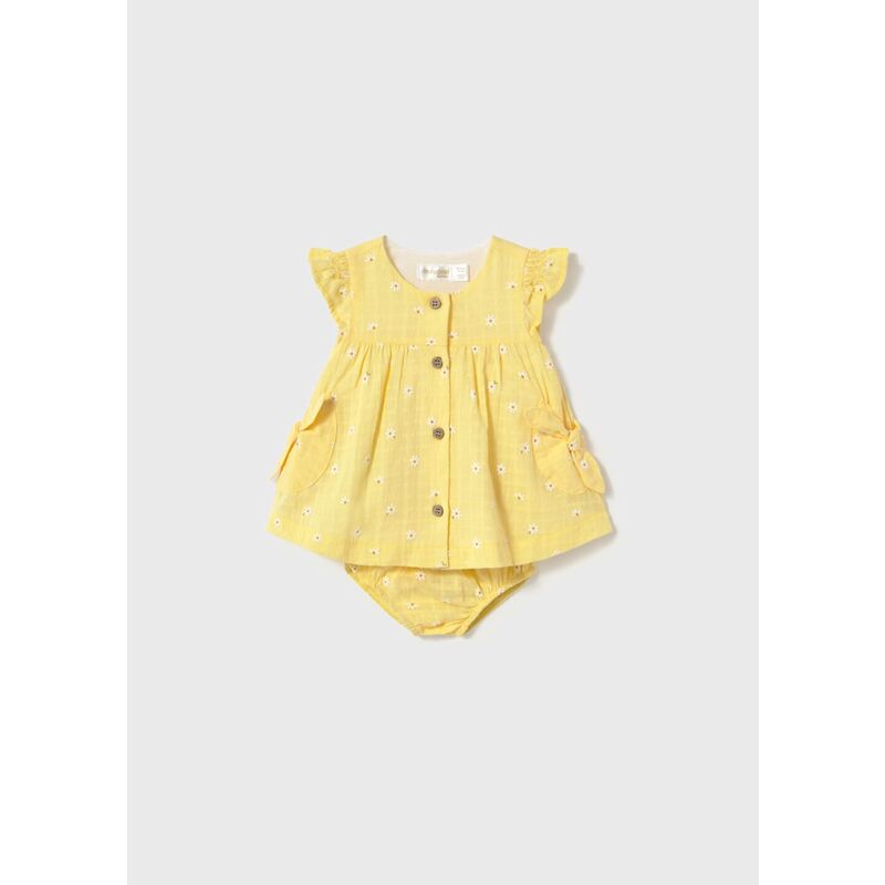 1851 Vestido plana Mayoral. ROPA PARA BEBES ,PREMAMA Y COLEGIAL - DE 0 5 AÑOS INFANTIL VERANO RECIEN NACIDO MAYORAL 0-1 55 CM .