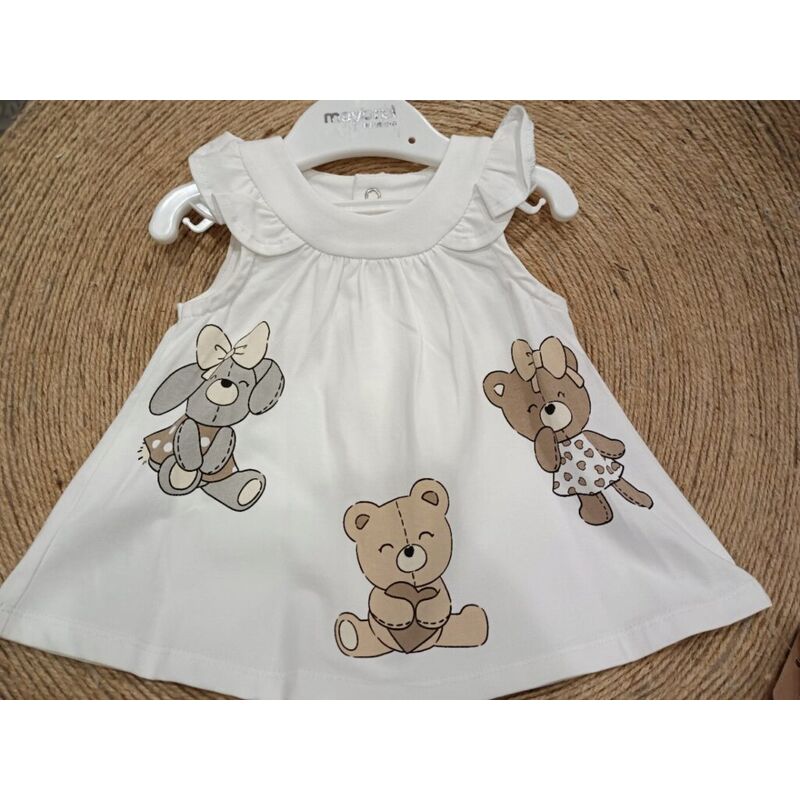 1852 Vestido punto Mayoral. ROPA PARA BEBES ,PREMAMA Y COLEGIAL - DE 0 5 AÑOS INFANTIL VERANO RECIEN NACIDO MAYORAL 0-1 55 CM .