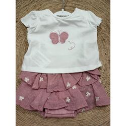 1853 Conjunto falda Mayoral. ROPA PARA BEBES ,PREMAMA Y COLEGIAL - DE 0 5 AÑOS INFANTIL VERANO RECIEN NACIDO MAYORAL 0-1 55 CM .