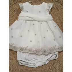 1856 Vestido cenefa ceremonia Mayoral. ROPA PARA BEBES ,PREMAMA Y COLEGIAL - DE 0 5 AÑOS INFANTIL VERANO RECIEN NACIDO MAYORAL