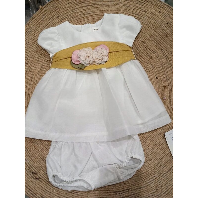 1860 Vestido fajín ceremonia Mayoral. ROPA PARA BEBES ,PREMAMA Y COLEGIAL - DE 0 5 AÑOS INFANTIL VERANO RECIEN NACIDO MAYORAL