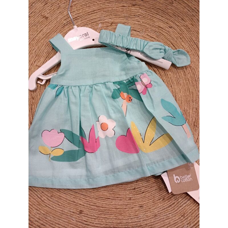 1873 vestido y diadema mayoral. ROPA PARA BEBES ,PREMAMA Y COLEGIAL - DE 0 5 AÑOS INFANTIL VERANO RECIEN NACIDO MAYORAL 0-1 55
