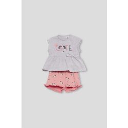 251003 CONJUNTO NIÑA PANTALON CORTO Y CAMISETA STREET MONKEY. ROPA PARA BEBES ,PREMAMA Y COLEGIAL - DE 0 5 AÑOS INFANTIL VERANO