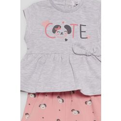 251003 CONJUNTO NIÑA PANTALON CORTO Y CAMISETA STREET MONKEY. ROPA PARA BEBES ,PREMAMA Y COLEGIAL - DE 0 5 AÑOS INFANTIL VERANO