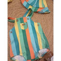 1613 Peto con gorro mayoral. ROPA PARA BEBES ,PREMAMA Y COLEGIAL - DE 0 5 AÑOS INFANTIL VERANO RECIEN NACIDO MAYORAL 0-1 55 CM .