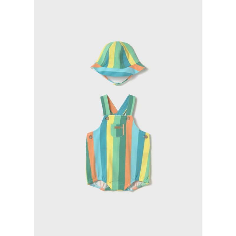 1613 Peto con gorro mayoral. ROPA PARA BEBES ,PREMAMA Y COLEGIAL - DE 0 5 AÑOS INFANTIL VERANO RECIEN NACIDO MAYORAL 0-1 55 CM .