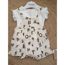 1662 Conjunto peto camisa mayoral. ROPA PARA BEBES ,PREMAMA Y COLEGIAL - DE 0 5 AÑOS INFANTIL VERANO RECIEN NACIDO MAYORAL 0-1