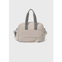 19888 Bolso asa fantasia avena Mayoral. COCHECITOS-CARRICOCHES PARA BEBE SACOS Y TEXTILES BOLSOS ,TALEGAS MALETAS . Color AVENA.
