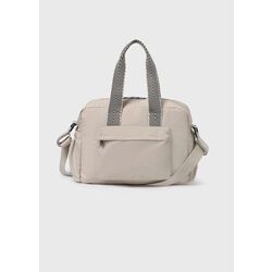 19888 Bolso asa fantasia avena Mayoral. COCHECITOS-CARRICOCHES PARA BEBE SACOS Y TEXTILES BOLSOS ,TALEGAS MALETAS . Color AVENA.
