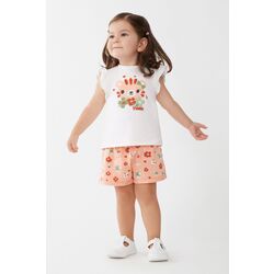 251020 CONJUNTO NIÑA DE CAMISETA Y PANTALON CORTO STREET MONKEY. ROPA PARA BEBES ,PREMAMA Y COLEGIAL - DE 0 5 AÑOS INFANTIL