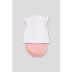 251040 Conjunto de camiseta  y ranita niña street monkey. ROPA PARA BEBES ,PREMAMA Y COLEGIAL - DE 0 5 AÑOS INFANTIL VERANO