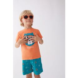 254041 CONJUNTO CAMISETA Y PANTALON CORTO NIÑO STREET MONKEY. ROPA PARA BEBES ,PREMAMA Y COLEGIAL - DE 0 5 AÑOS INFANTIL VERANO