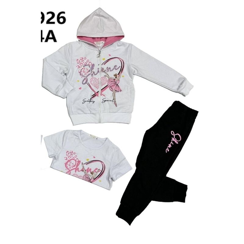 7926 CHANDAL DE TRES PIEZAS GARVEL. ROPA PARA BEBES ,PREMAMA Y COLEGIAL - DE 0 5 AÑOS INFANTIL VERANO NIÑA Chandal . Color