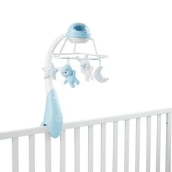 Móvil de cuna con proyector Arcoiris. JUGUETES PARA BEBE - MOVILES, PROYECTORES CARRILLONES . Color Azul. 