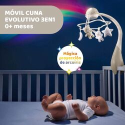 Móvil de cuna con proyector Arcoiris. JUGUETES PARA BEBE - MOVILES, PROYECTORES CARRILLONES . Color Azul. 