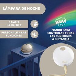 Móvil de cuna con proyector Arcoiris. JUGUETES PARA BEBE - MOVILES, PROYECTORES CARRILLONES . Color GRIS . 