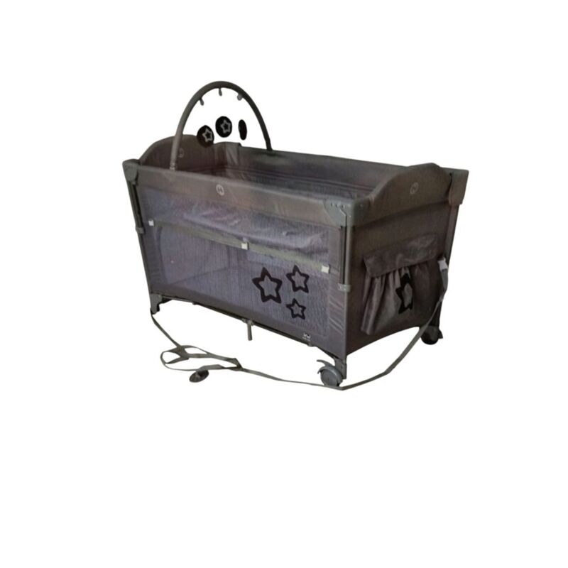 HSD12 CUNA DE VIAJE DREAM STAR SMOOTH GRAY HAPPY STEPS. PUERICULTURA Y COMPLEMENTOS PARA BEBES - VIAJE CUNAS DE . Color GRIS . 