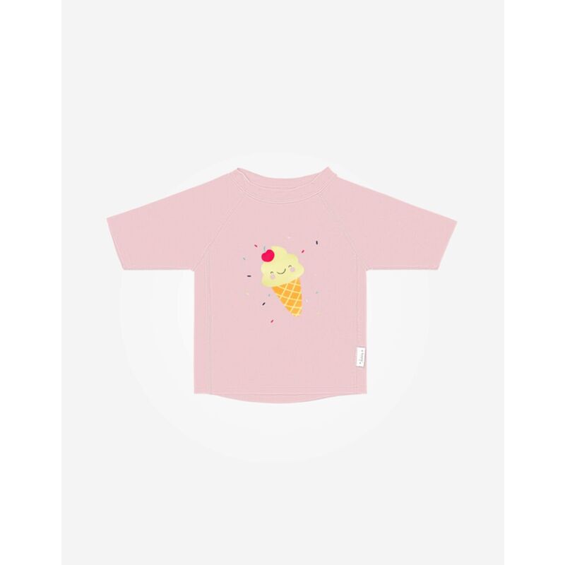 Camiseta solar +50UV helado Rosa Saro. ROPA PARA BEBES ,PREMAMA Y COLEGIAL - DE 0 5 AÑOS INFANTIL VERANO NIÑA Conjuntos baño