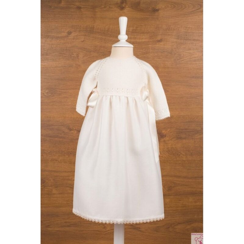 13451 Batón cuerpo punto Mikamama. ROPA PARA BEBES ,PREMAMA Y COLEGIAL - BAUTIZO Vestidos Faldón . TALLAS 3 meses. 