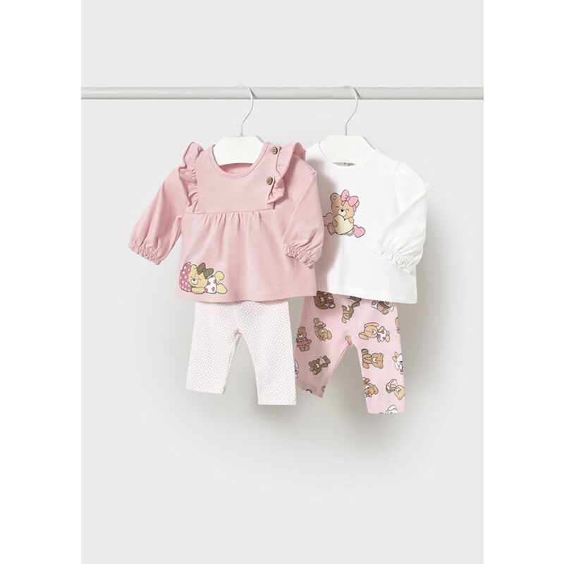 1760 Conjunto leggings 4 piezas Mayoral. ROPA PARA BEBES ,PREMAMA Y COLEGIAL - DE 0 5 AÑOS INFANTIL VERANO NIÑA Conjuntos .