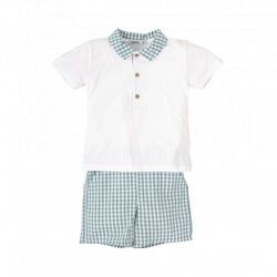 42406 Conjunto niño polo brisa Babidu. ROPA PARA BEBES ,PREMAMA Y COLEGIAL - DE 0 5 AÑOS INFANTIL VERANO NIÑO Conjuntos . TALLAS