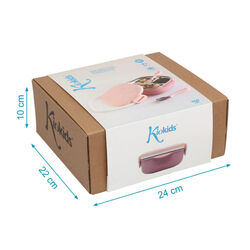 3540 C/C. CAJA ALMUERZO 450ML ACERO INOXIDA KIOKIDS. PUERICULTURA Y COMPLEMENTOS PARA BEBES - COMIDA TERMOS RECIPIENTES