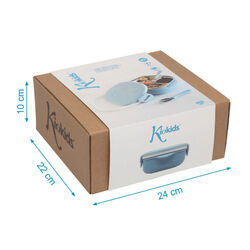 3541 CAJA ALMUERZO 450ML ACERO INOXIDABLE KIOKIDS. PUERICULTURA Y COMPLEMENTOS PARA BEBES - COMIDA TERMOS RECIPIENTES VAJILLAS