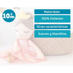 PELUCHE PRINCESA KIOKIDS. JUGUETES PARA BEBE - PELUCHES Y MUÑECOS . Color Rosa. 